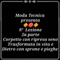 Lezione 08: Corpetto base davanti (2a parte) con ripresa seno sviluppata in vita e dietro con sprone e pieghe (video corso di taglio e cucito professionale)